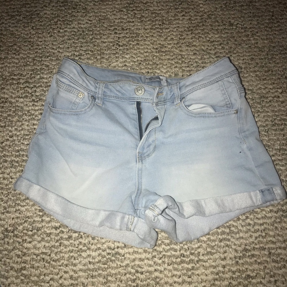 Light blue jean shorts!
